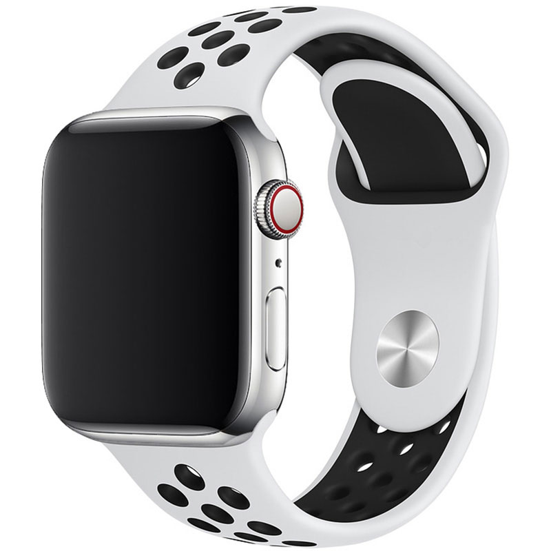 Sport Náramok Apple Watch 45/44/42/Ultra White/Black Large