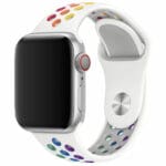 Sport Náramok Apple Watch 45/44/42/Ultra White/Rainbow Large