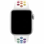 Sport Náramok Apple Watch 45/44/42/Ultra White/Rainbow Large