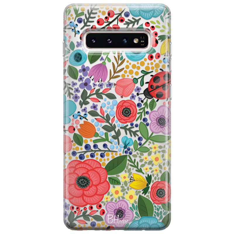 Spring Flowers Kryt Samsung S10