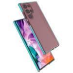 Spring Gel TPU Colored Frame Black Kryt Samsung Galaxy S22 Ultra