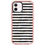 Stripes Gold Black White Kryt iPhone 12/12 Pro