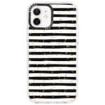 Stripes Gold Black White Kryt iPhone 12 Mini