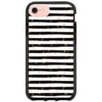 Stripes Gold Black White Kryt iPhone 8/7/SE 2020/SE 2022