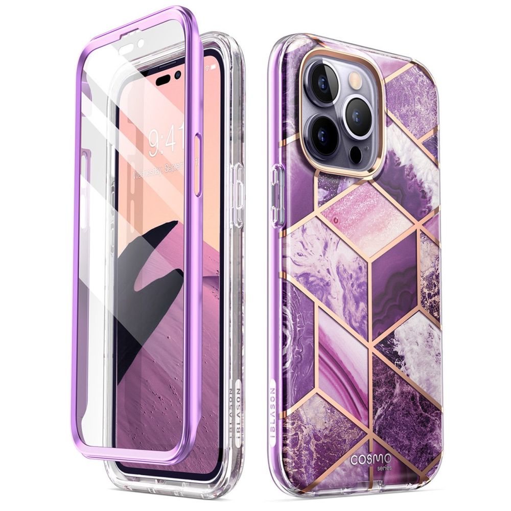 Supcase Cosmo Marble Purple Kryt iPhone 14 Pro Max