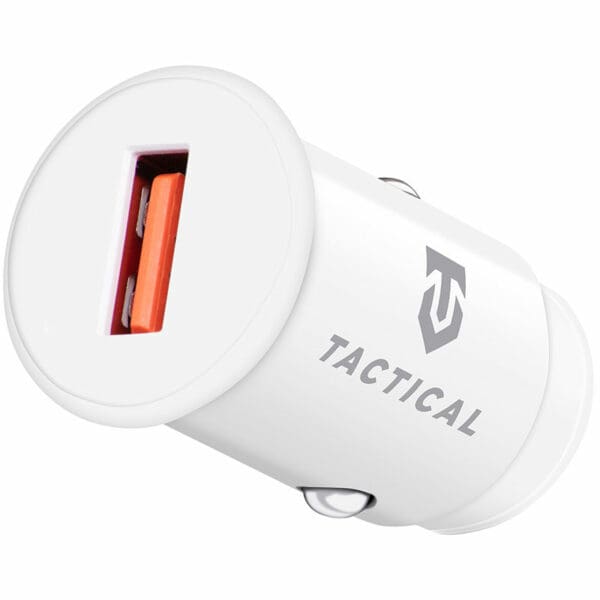 Tactical USB-A QC 3.0 3A Autonabíjačka White