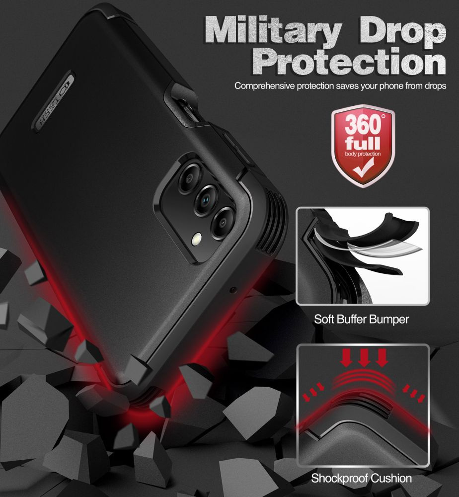 Tech-Protect Kevlar Black Kryt Samsung Galaxy A14 5G