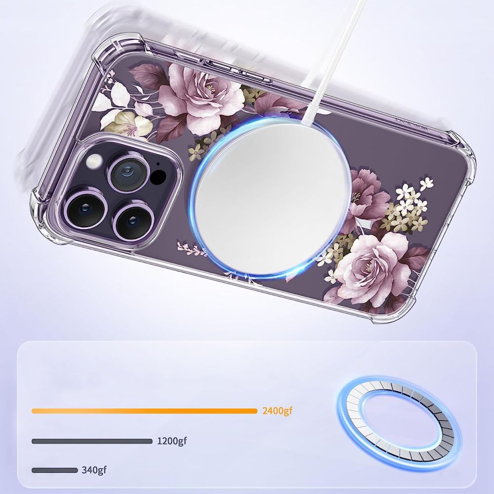 Tech-Protect Magmood MagSafe White Daisy Kryt iPhone 13