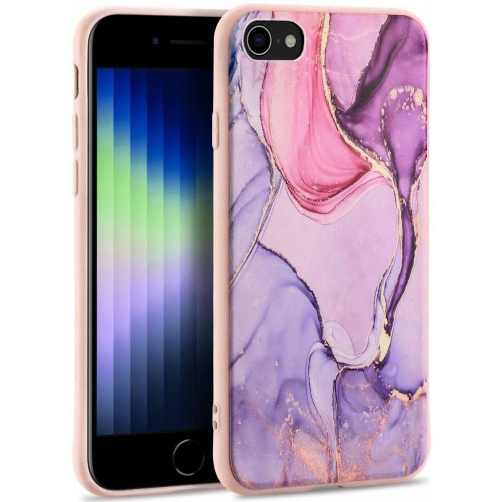 Tech-Protect Marble ”2” Pink Kryt iPhone 7/8/SE 2020/SE 2022