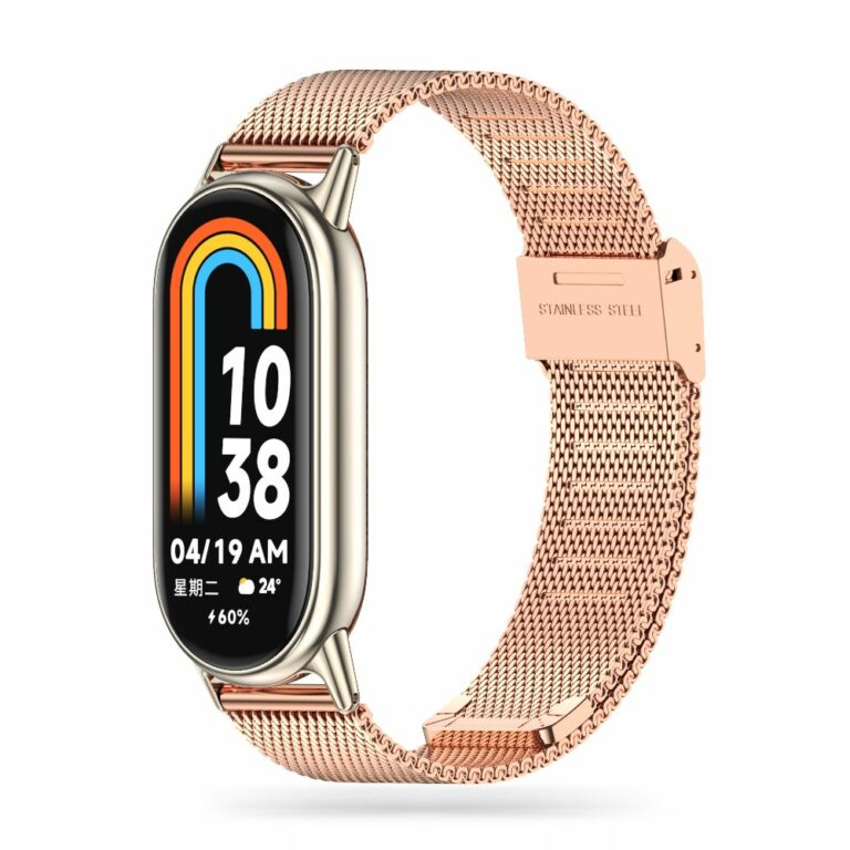 Tech-Protect Milaneseband Xiaomi Smart Band 8 / 8 NFC Rose Gold