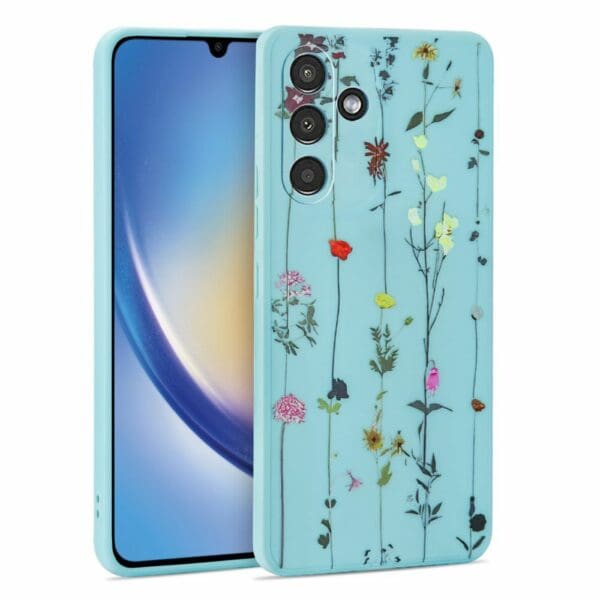 Tech-Protect Mood Garden Blue Kryt Samsung Galaxy A34 5G