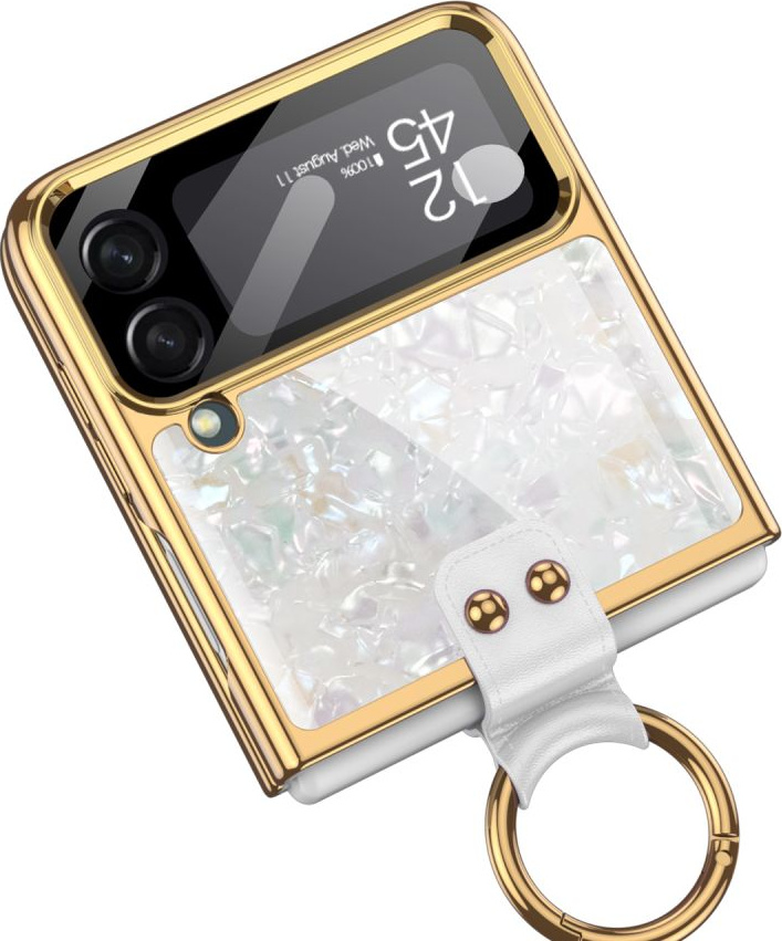 Tech-Protect Mood Ring White/Gold Kryt Samsung Galaxy Z Flip 4