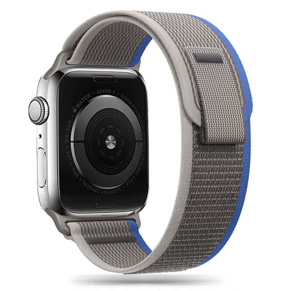 Tech-Protect Nylon Apple Watch 4 / 5 / 6 / 7 / 8 / Se (38 / 40 / 41 Mm) Grey/Blue