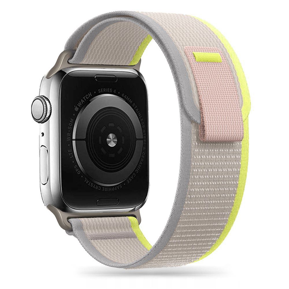 Tech-Protect Nylon Apple Watch 4 / 5 / 6 / 7 / 8 / Se / Ultra (42 / 44 / 45 / 49 Mm) Beige