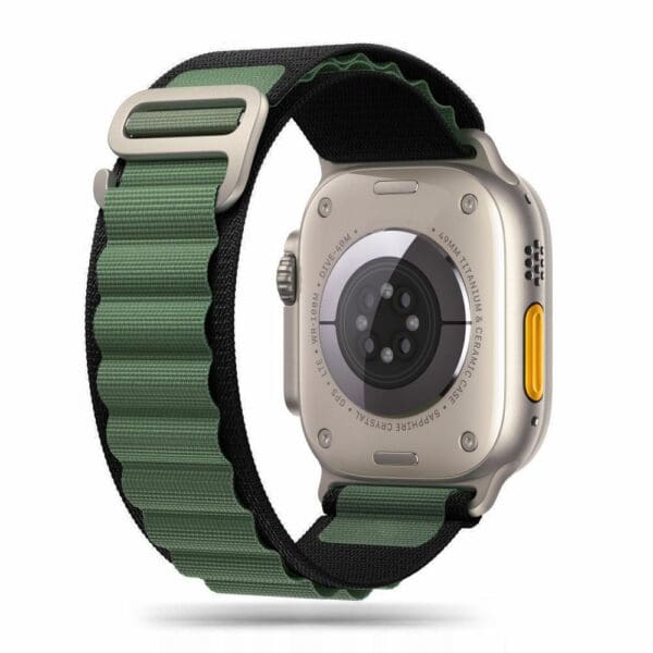 Tech-Protect Nylon Pro Apple Watch 4 / 5 / 6 / 7 / 8 / Se / Ultra (42 / 44 / 45 / 49 Mm) Black / Military Green