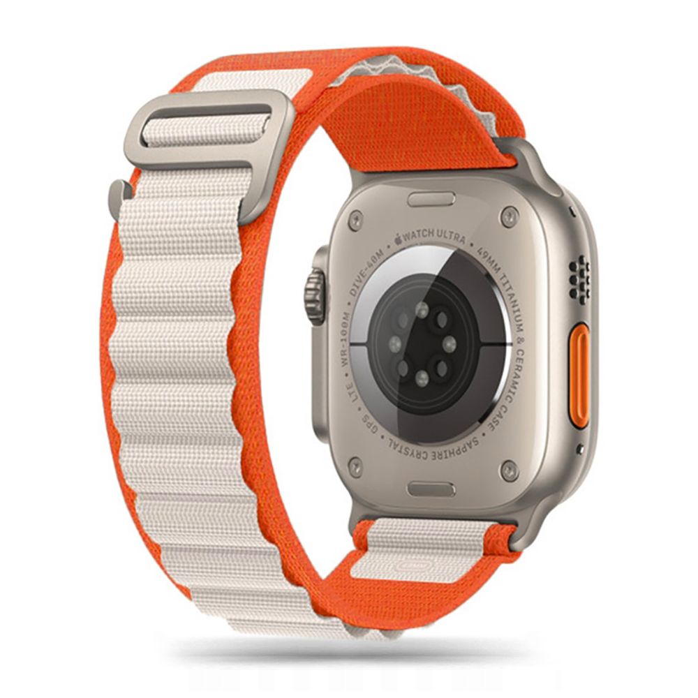 Tech-Protect Nylon Pro Apple Watch 4 / 5 / 6 / 7 / 8 / Se / Ultra (42 / 44 / 45 / 49 Mm) Orange / Mousy