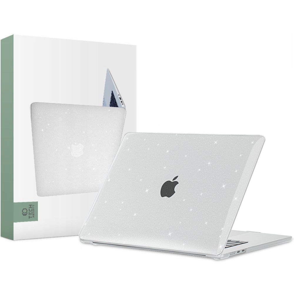 Tech-Protect Smartshell Macbook Air 15 2023 Glitter Clear