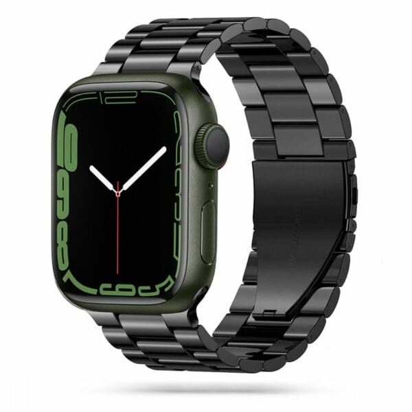 Tech-Protect Stainless Apple Watch 4 / 5 / 6 / 7 / 8 / Se / Ultra (42 / 44 / 45 / 49 Mm) Black