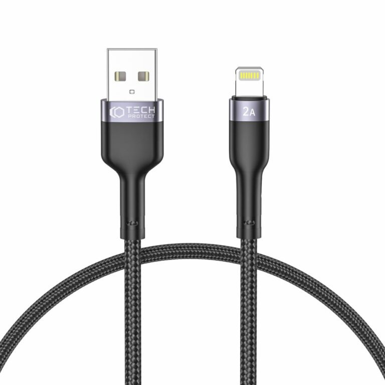 Tech-Protect Ultraboost ”2” Lightning Cable 2.4a 25cm Black