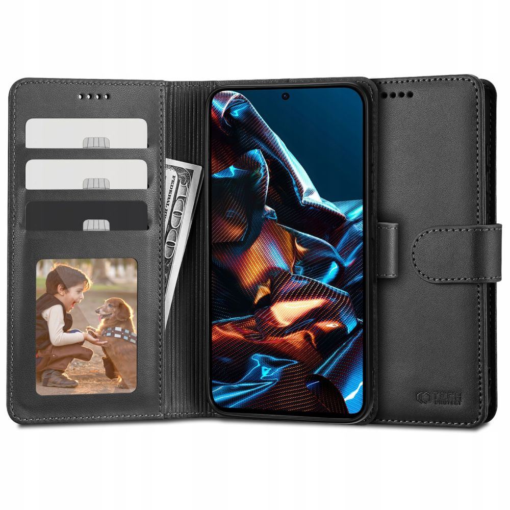 Tech-Protect Wallet Black Kryt Xiaomi Redmi Note 12 Pro