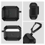 Tech-Protect X-Carbo Black Kryt AirPods 1/2