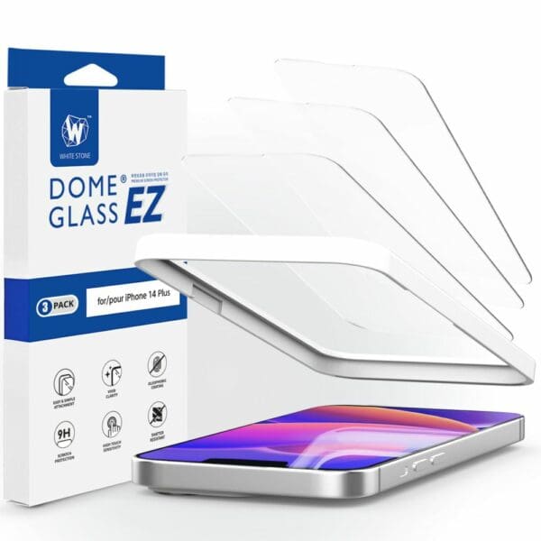Whitestone Ez Glass 3-pack iPhone 13 Pro Max / 14 Plus Clear