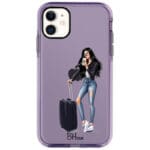 Woman Black Haired With Baggage Kryt iPhone 11