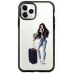 Woman Black Haired With Baggage Kryt iPhone 11 Pro Max