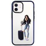 Woman Black Haired With Baggage Kryt iPhone 12/12 Pro