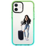 Woman Black Haired With Baggage Kryt iPhone 12 Mini