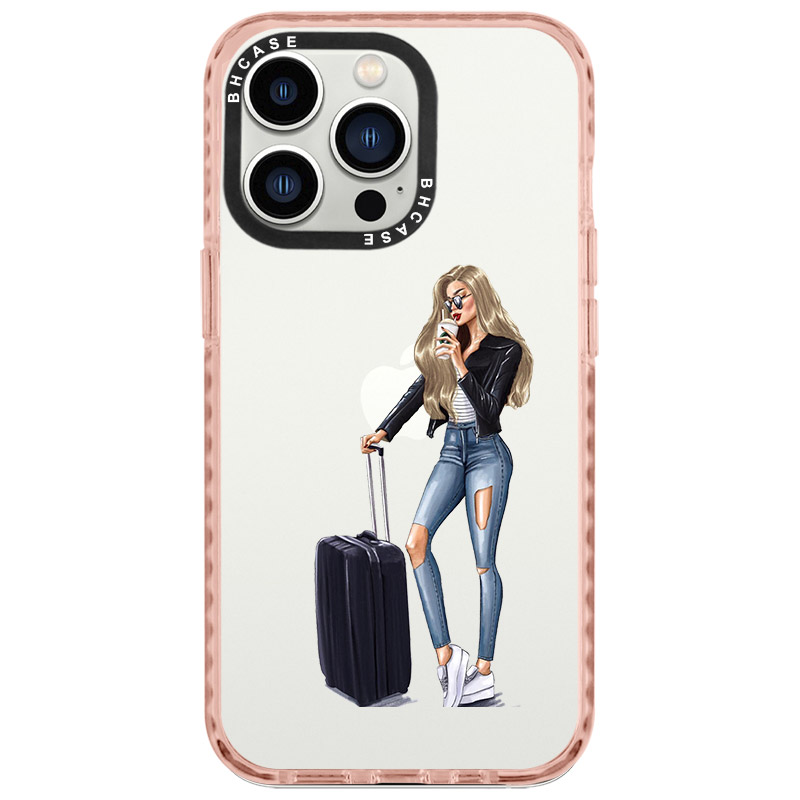 Woman Blonde With Baggage Kryt iPhone 14 Pro