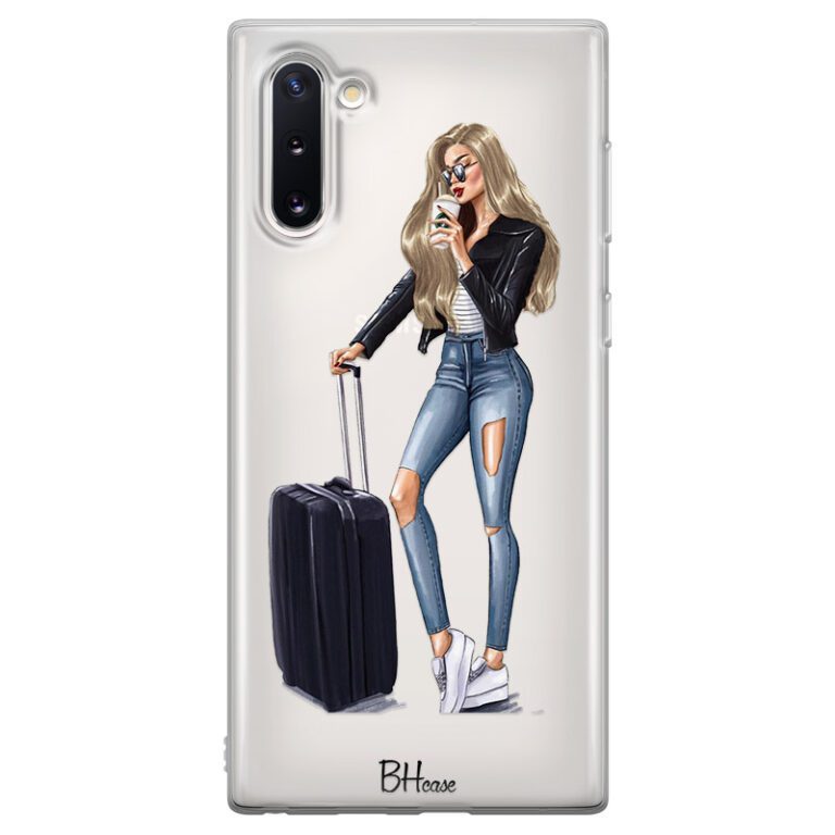 Woman Blonde With Baggage Kryt Samsung Note 10