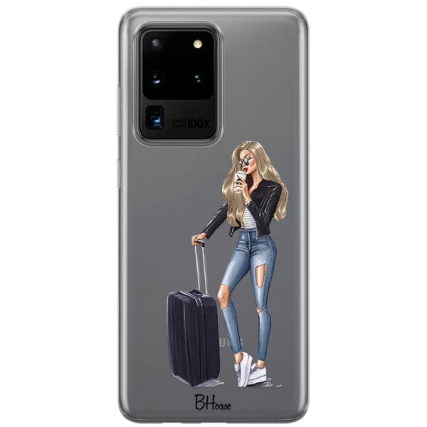 Woman Blonde With Baggage Kryt Samsung S20 Ultra