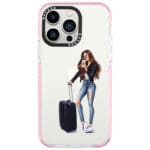 Woman Brunette With Baggage Kryt iPhone 13 Pro