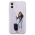 Woman Brunette With Baggage Kryt iPhone 11