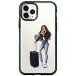 Woman Brunette With Baggage Kryt iPhone 11 Pro