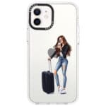 Woman Brunette With Baggage Kryt iPhone 12/12 Pro