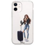 Woman Brunette With Baggage Kryt iPhone 12 Mini