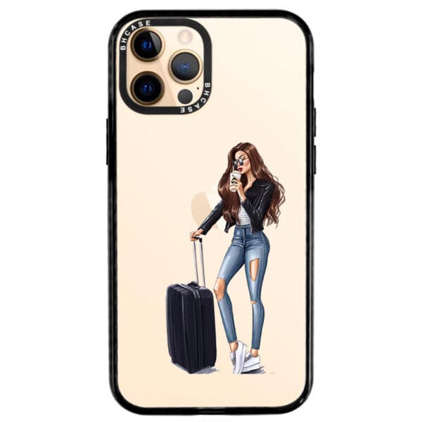 Woman Brunette With Baggage Kryt iPhone 12 Pro Max
