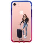 Woman Brunette With Baggage Kryt iPhone 8/7/SE 2020/SE 2022