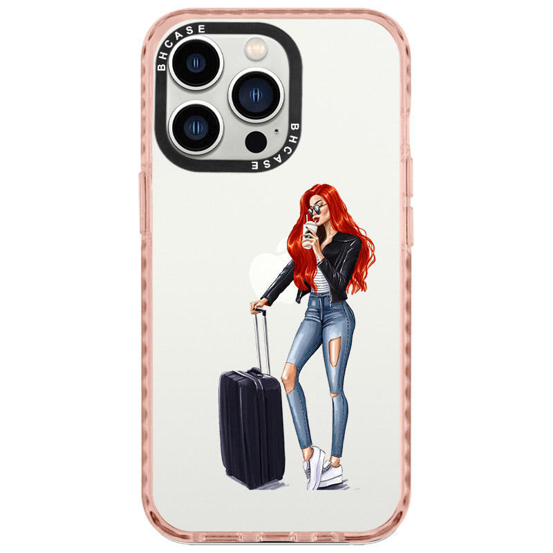 Woman Redhead With Baggage Kryt iPhone 14 Pro