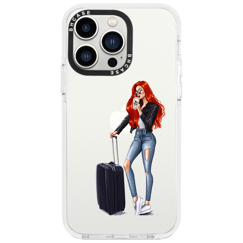 Woman Redhead With Baggage Kryt iPhone 13 Pro