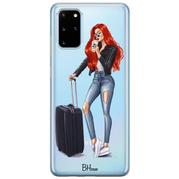 Woman Redhead With Baggage Kryt Samsung S20 Plus