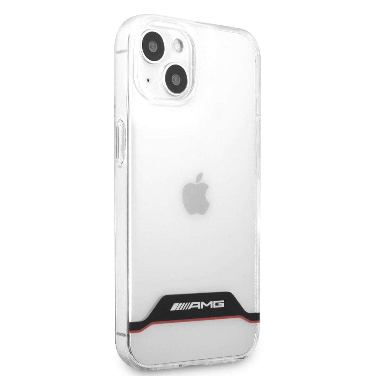 AMG PC/TPU Red Stripes Transparent Kryt iPhone 13 Mini
