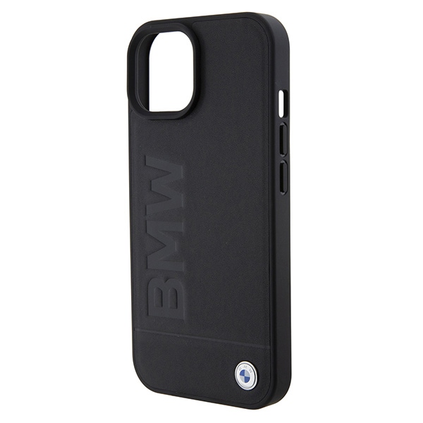 BMW BMHMP15SSLLBK Black MagSafe Hardcase Signature Logo Imprint Kryt iPhone 15