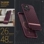 Caseology Parallax Mag MagSafe Burgundy Kryt iPhone 15 Pro