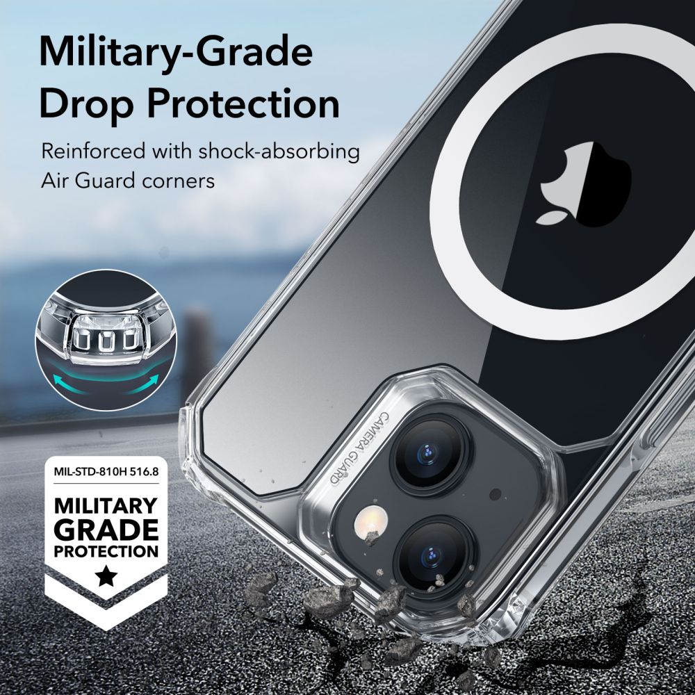 ESR Air Armor Halolock MagSafe Clear Kryt iPhone 15 Plus