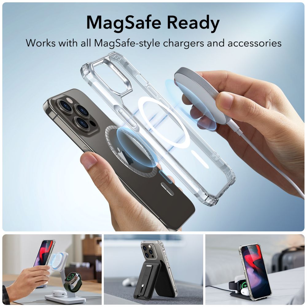 ESR Air Armor Halolock MagSafe Clear Kryt iPhone 15 Pro