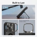 ESR Armor Tough Kickstand Halolock MagSafe Clear/Black Kryt iPhone 15 Pro Max