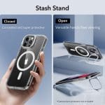 ESR Classic Kickstand Halolock MagSafe Clear Kryt iPhone 15 Pro Max